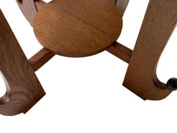 Art Deco Amsterdamse School Oak Side Table, 1920s